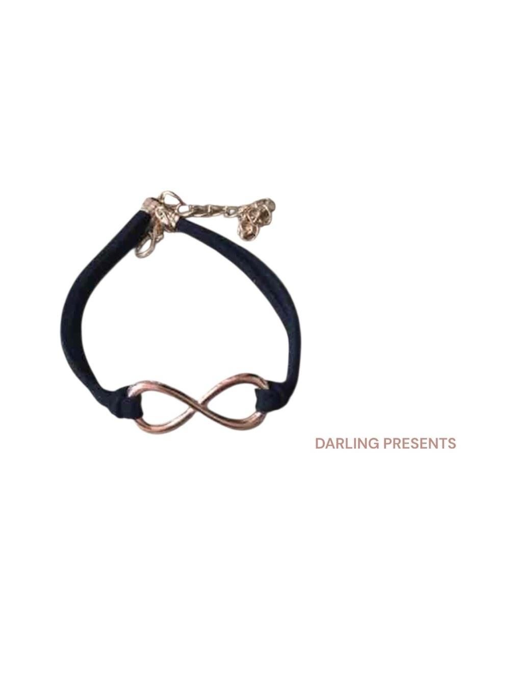 Infinity Bracelet Women Color Black & Gold Size OS